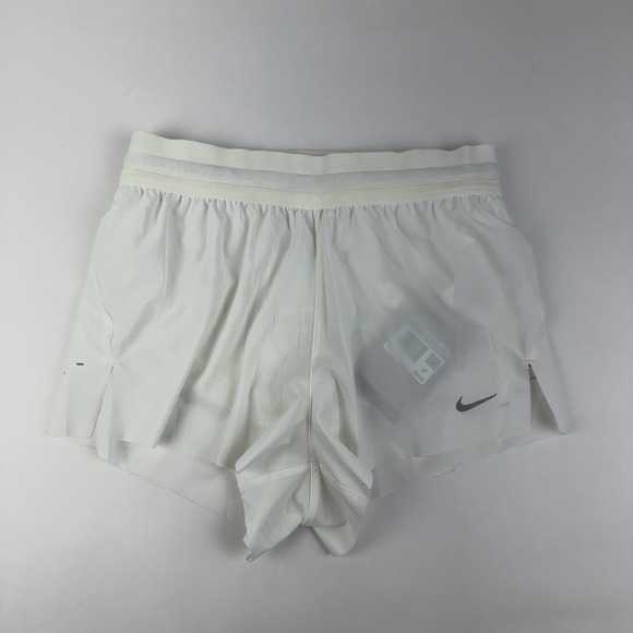 Nike Pants - New Womens Nike Dri-FIT Mid-Rise 2.5" Brief-Lined White Running Shorts Size XS